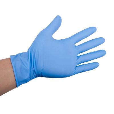 China Disposable Medical Non Sterile Manufacturer Dispisal Free Comfortable Nitrile Gloves 5 Mil Coated Safety Work Glove for sale