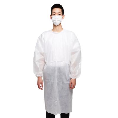 China Overall Breathable Disposable Nonwoven Isolation Gown Safety Coverall PPE Waterproof Disposable Suit for sale