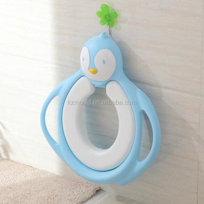 China New Portable PP Plastic Penguin Modeling Baby Toilet Seat Kids Toilet Training Potty Trainer for sale