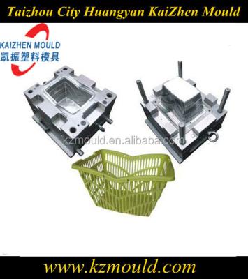 China Supermarket Basket Mold Injection Steel Plastic Shopping Basket Mold for sale