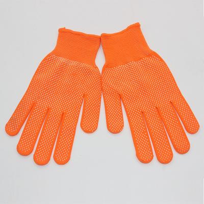 China 13g Anti-slip Knitted Safety Working Gloves With PVC Dotted Garden Glove Working Protective Gloves for sale