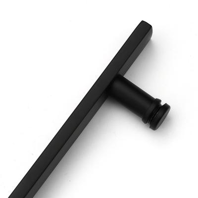 China Factory Direct Bathroom Door Handle 201 Pair Black Stainless Steel Handle for sale