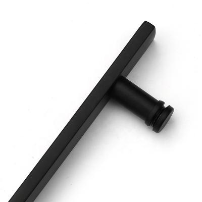 China Modern High Quality Affordable Black Custom Bathroom Door Handle Door Pull Handle Available for sale