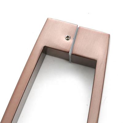 China Factory direct sales modern glass door handle sliding door handle rose gold door handle for sale