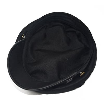 China Factory New Design Factory Custom Fashion Wholesale Women's Checked Female Beret Wool Pearl Bead French Beret Hats for sale