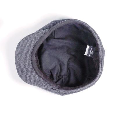 China Men's Checked Custom Vintage Wholesale Casual Wholesale Men's New Design Leader Berets for sale