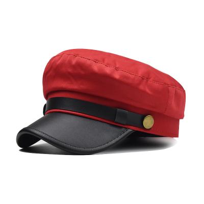 China Office Popular Casual Fashion Watermelon Pearl Beret Hats Women Wool Beret Hat Red Checked Hat for sale