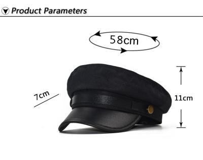 China Checked Custom Design Label Pearl Military Hat Beret Customized Beret Hat Wool for sale