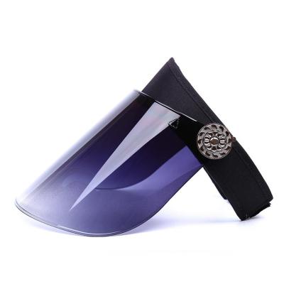 China Comfortable Customized Colors Plastic Visor Cap Fashion And Popular UV Protection Sun Visor Cap for sale