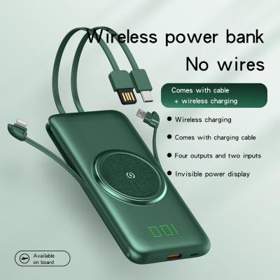 China Ultra Thin Charging Support CYKE Treasure 20000mA Fast Wireless Charging Three Power Bank In A Portable Large Capacity for sale