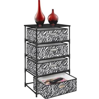 China Customized Modern Storage Tower Dresser Cabinet Underwear Cloth Cloth Storage Home Organizer with 4 Drawers for sale