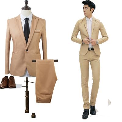 China 2023 Anti-wrinkle hot sale men's fashion business casual suit 3 pieces suit slim men's suit for sale