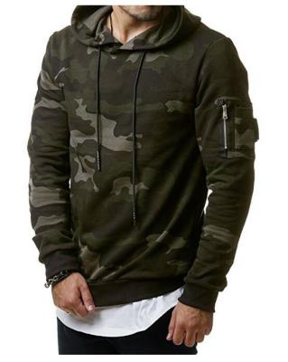 China Cheap new men's fashion camouflage hooded men's pullover fleece casual slim fit sweater Anti-wrinkle Anti-wrinkle factory direct sales for sale