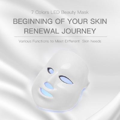 China Blue Red Light Therapy Mask for Face, 7-1 Colors LED Facial Skin Care Mask, Led Face Mask Light Therapy for sale