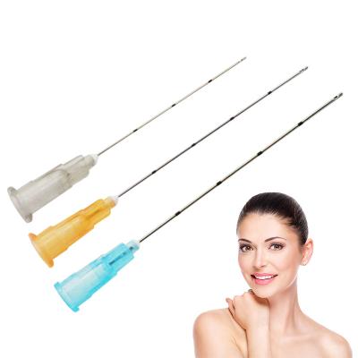 China Medical sterile blunt micro cannula filler safety injection micro cannula for sale