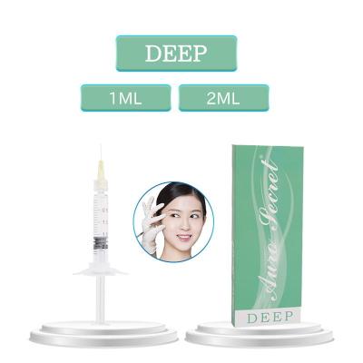 China 2ml ha sterile derm cross linked forehead lip buttock breast enhancement hyaluronic acid injectable filler for sale