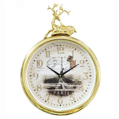 China Modern European Style Deer Clocks Sink Room Clocks NE-L608 Home Cartoon Wall Clock for sale