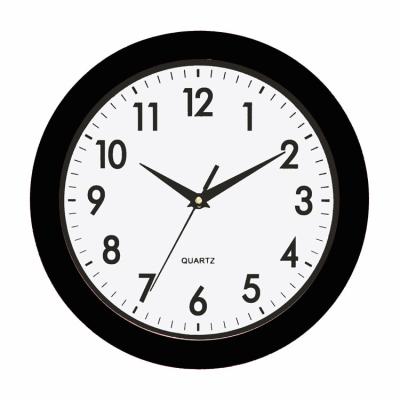 China 11.5 Inch Simple Round Face Modern CLASSIC Living Room Wall Clock Decor Customized Logo Wall Clock Plastic And Glass 11.5 Inch NE-523 for sale