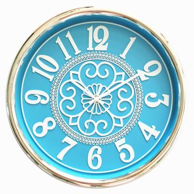 China 16 Inch Casual Plastic And Glass Modern Silver NE-2607/NE-2607A Wall Clock 2021 Beautiful for sale