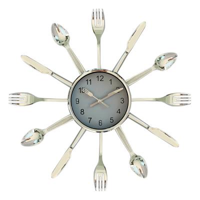 China Modern Suitable Kitchen Wall Clocks NE-898 High Quality Plastic Large And Glass Decor Clock Wall Clocks for sale