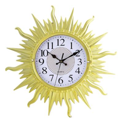 China Modern Economic Custom Design Decoration Watch Wall Clock Hanging Plastic NE-2301A Wall Clocks And Simple Glass Living Room Face for sale