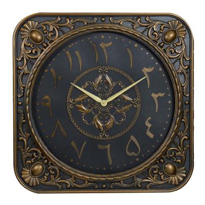 China Muslim Azan Wall Clocks Modern Large Size Clock For Home 28 Inch Square Plastic Living Room Quartz Home Decor NE-8817 Single Face CLASSIC for sale