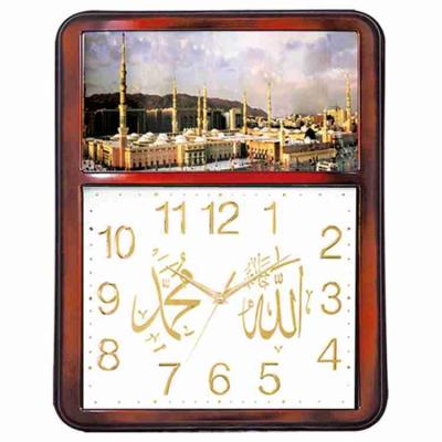 China New cheap simple arched occasional wall clocks sale NE-8777-1 plastic type glass top and glass large for sale