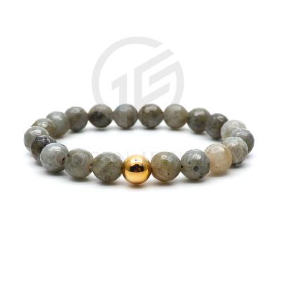 China FASHIONABLE High Quality Stainless Steel Natural Stone Bracelet Men Agate Bracelet Bangle for sale