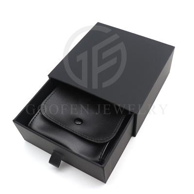 China Jewelery Packaging Wholesale Custom Luxury Jewelry Box Bangle Gift Black Brand Box for sale