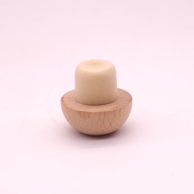 China Do Not Corrupt / Resile / Contain No Glue Bottle Custom Wood Stopper Low Moq Customized T Shape Spirit Synthetic Cork Stopper Bartop for sale