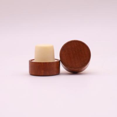 China Cork Free / Resile / Contain No Glue Cork Custom Wood Bottle Stoppers Low Moq Customized T Form Cork Stopper Synthetic Bartop for sale