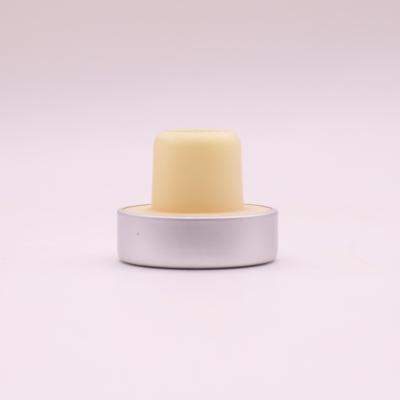 China Do not spoil/resile/contain any colored Aluminum Cap Wine Bottle Plug Cork Synthetic Glue T Type Stopper for sale