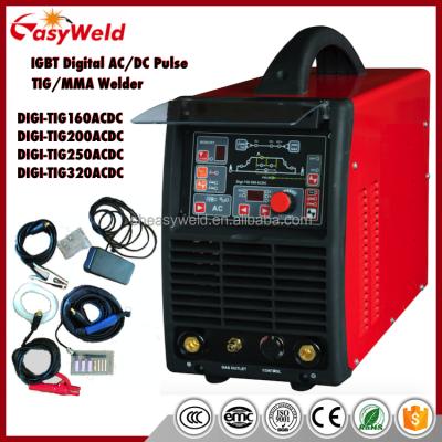 China Hig Welding Quality DIGI-TIG250ACDC Pulse TIG/MMA WELDER AC DC CAT 250P Welding Machine for sale