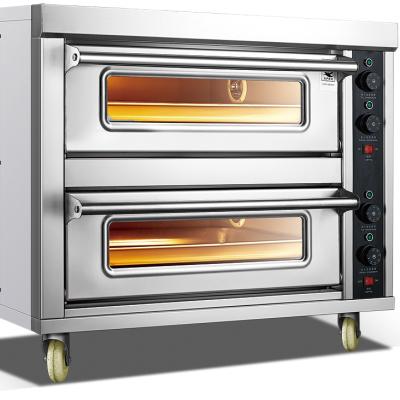 China Commercial Household Kitchen Equipment Stainless Steel Cake And Bread Making Oven Electric Pizza Oven Bake for sale