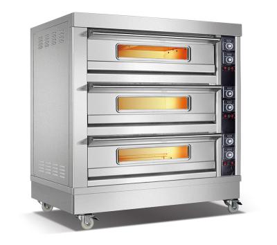 China Household Wholesale 2 Tier 4 Tier Commercial Electric Oven For Pan Cake Bread Deck Oven for sale