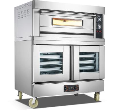 China Commercial Hotel Bakery Oven Fermenter Combination Oven Stainless Steel Box Food Baking Fermentation for sale