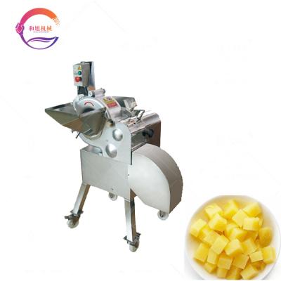 China Industrial 3D Industrial Fruit and Vegetable Dicer Stainless Steel Potato Pineapple Carrot Cleaver Snacks Cubes Dicing Machine for sale