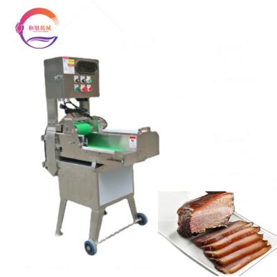 China Automatic Chunks Or Strips Meat Slicer Cooked Meat Slicing Bacon Ham Cooked Beef Slicer Cutter for sale