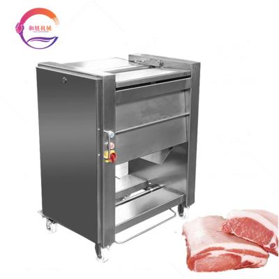 China Commercial Pork Fresh Meat Machinery Meat Fat Peeling Pig Skin Fascia Removing Machine for sale