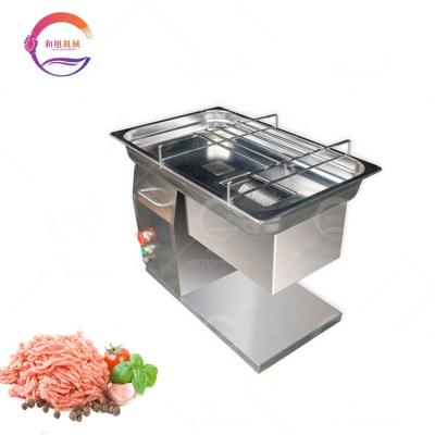 China Small Fresh Meat Slicer Cutter Commercial Fresh Meat Slicer Desktop Stainless Steel Meat Slicing Cutting Machine for sale