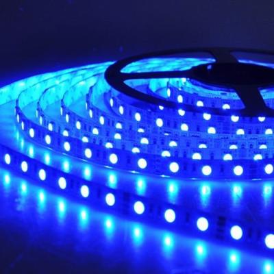 China Luz flexibles Azul 5050 24V tira de LED 60 LED Roll 300SMD IP65 JALN7 for sale