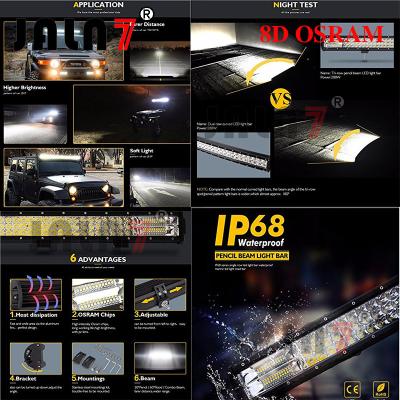 China 288W 31680LM OSRAM 20 INCH 8D LED LIGHT BAR JALN7 for sale