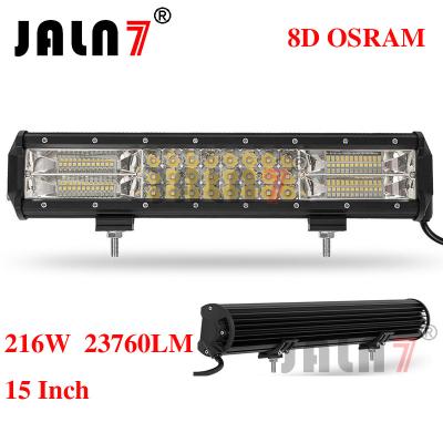 China 216W 23760LM OSRAM 15 INCH 8D LED LIGHT BAR JALN7 for sale