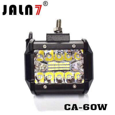 China LED Light Bar JALN7 60W Spot Flood Combo LED Driving Lamp Super Bright Off Road Lights LED Work Light Boat Jeep for sale