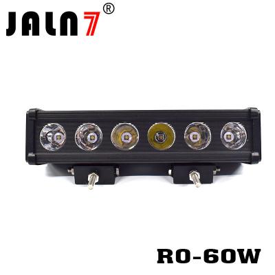 China LED Light Bar JALN7 60W CREE Spot Flood Combo LED Driving Lamp Super Bright Off Road Lights LED Work Light Boat Jeep for sale