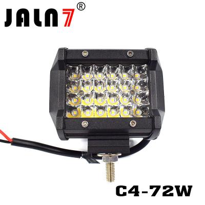 China LED Light Bar JALN7 72W 4Rows Combo Beam LED Driving Lamp Super Bright Off Road Lights LED Work Light Boat Jeep for sale