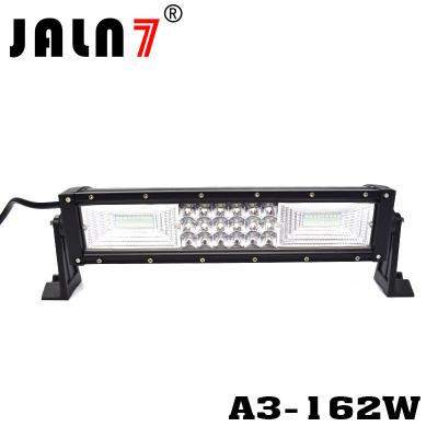 China LED Light Bar JALN7 162W 3Rows Combo Beam LED Driving Lamp Super Bright Off Road Lights LED Work Light Boat Jeep for sale