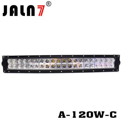 China LED Light Bar JALN7 21Inch 120W Curved Spot Flood Combo LED Driving Lamp Super Bright Off Road Light LED Work Light Boat for sale