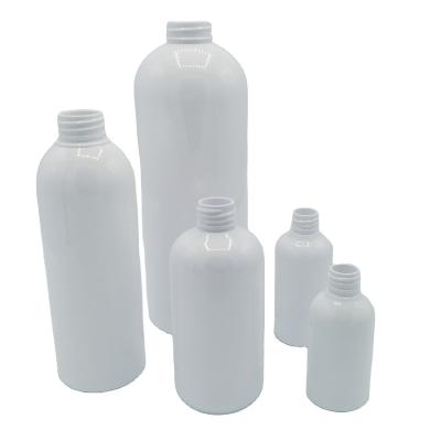 China Clear PET Shoulder Round PET BEAUTY PACKAGING Bottle Clear Round Shoulder Bottle Cosmetic Packaging for sale