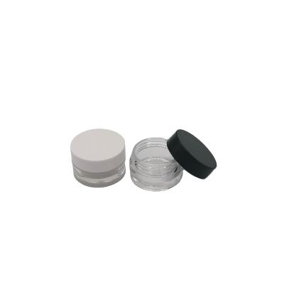 China Empty Plastic Skin Care Cream PETG Cream Jars Sample Jars Cosmetic Container With Lids for sale